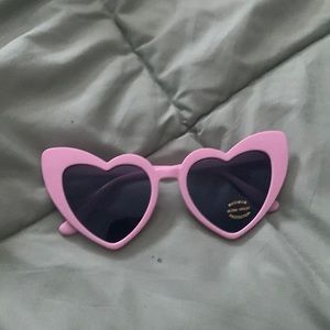 Pink Heart Shaped Sunglasses